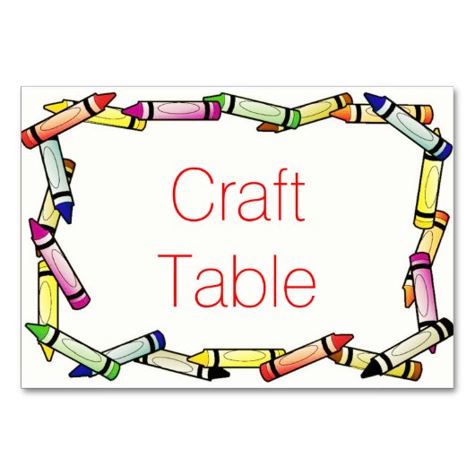Crayon Tafel Kaarten (Voorkant)