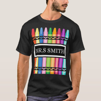 Crayon Teacher Terug naar School Shirt