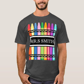 Crayon Teacher Terug naar School Shirt_1 T-shirt