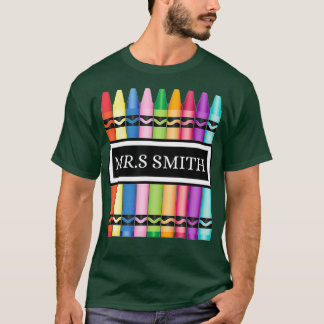 Crayon Teacher Terug naar School Shirt_3 T-shirt