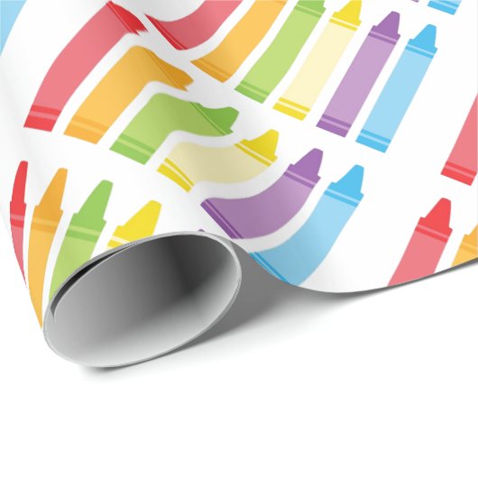 Crayon Wrapping Paper Cadeaupapier (Rol Hoek)
