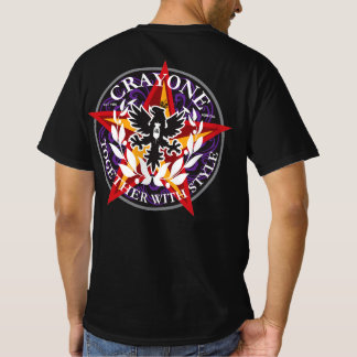 Crayone CrossCan bw logo voor en kleur logo achter T-shirt