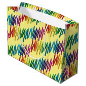 Crayons Anniversaire de enfant Party Art Grand sac (Dos Angle)