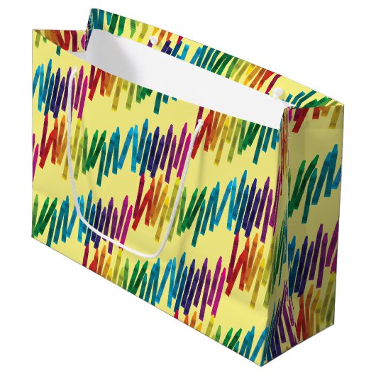 Crayons Anniversaire de enfant Party Art Grand sac (Devant Angle)