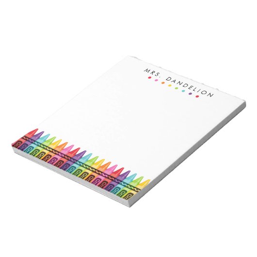 Crayons arc-en-ciel | Bloc-notes de l'enseignant d (Tourné)