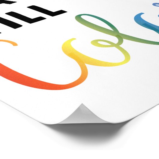 Crayons brisés Couleur fixe // Poster d'art mural (Coin)