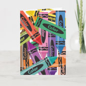 Crayons - carte de voeux (Devant)