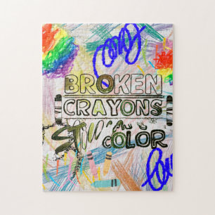 Crayons cassés encore couleur Puzzle