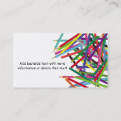 Crayons colorés par carte de visite 2 (Dos)