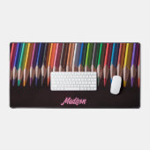 Crayons colorés, votre nom, professionnel (Clavier et souris)