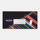 Crayons colorés, votre nom, professionnel (Clavier et souris)