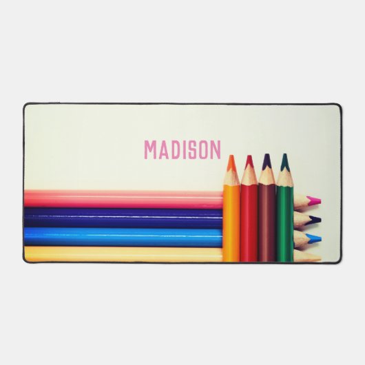 Crayons colorés, votre nom, professionnel (Recto)