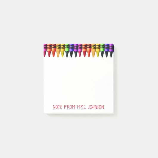 Crayons colorés Watercolor Post-it Notes (Devant)