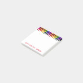 Crayons colorés Watercolor Post-it Notes (Incliné)
