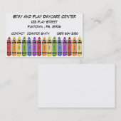 Crayons Daycare Center Visitekaartje (Voorkant / Achterkant)