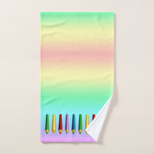 Crayons de couleur (Serviette à main)