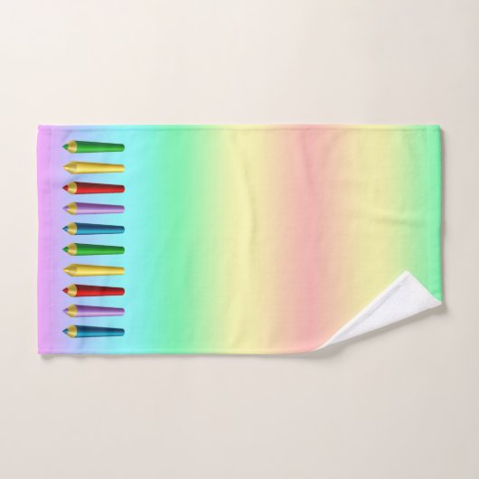 Crayons de couleur (Serviette à main)