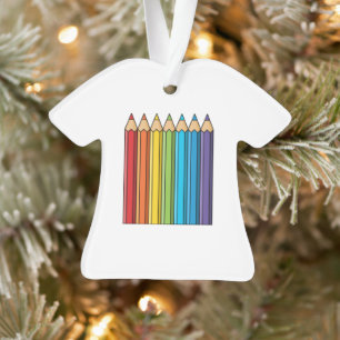 Crayons de couleur arc-en-ciel