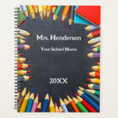 Crayons de couleur noir Année de classe de l'ensei (Devant)