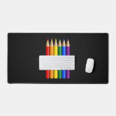 Crayons de fierté arc en ciel (Clavier et souris)