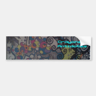 Crayons en antidota bumpersticker