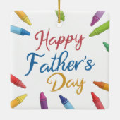 Crayons Happy Vaderdag Typografie | ORNAMENT (Achterkant)