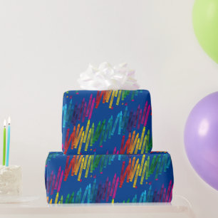 Crayons Kids Birthday Art Cute Colorful Cadeaupapier