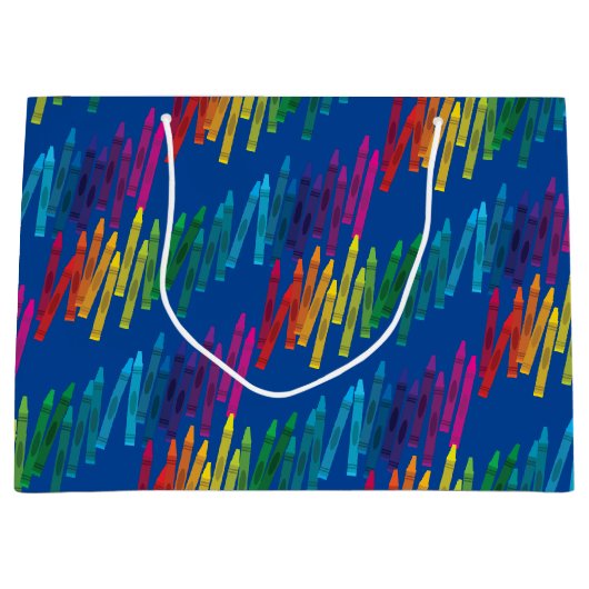 Crayons Kids Birthday Art Groot Cadeauzakje (Voorkant)