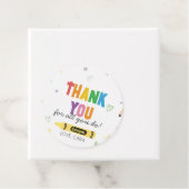 Crayons Leraar Waardering Bedankt Ronde Bedankjes Labels (In situ)