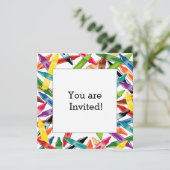 Crayons Lijst Kaart (Staand voorkant)