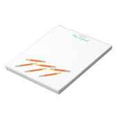 Crayons orange et gommes de maternelle - Bloc-note (Tourné)