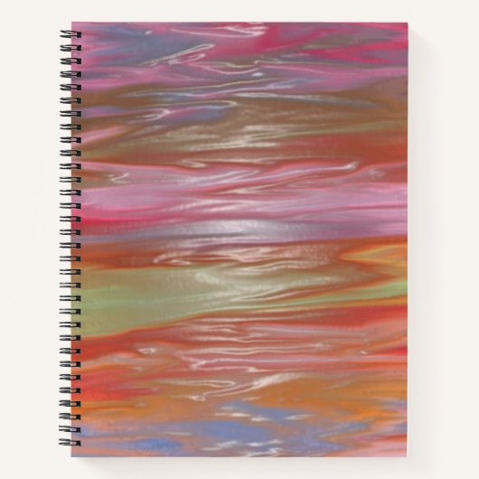 Crayons pastel fondus - Carnet spiral (Devant)