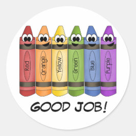 Crayons Ronde Sticker