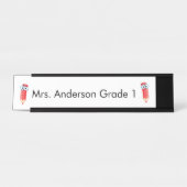 Crayons Rouges Mignons Plaque de Bureau Personnali (Devant)