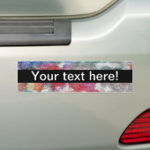 Crayons textuur bumpersticker (Op auto)