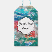 Crayons textuur cadeaulabel (Voorkant)
