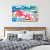 Crayons textuur canvas afdruk (Insitu (Slaapkamer))