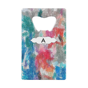 Crayons textuur kredietkaart flessenopener