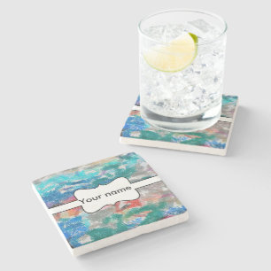 Crayons textuur stenen onderzetter