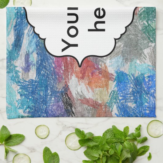 Crayons textuur theedoek (Gevouwen)