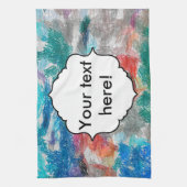 Crayons textuur theedoek (Verticaal)