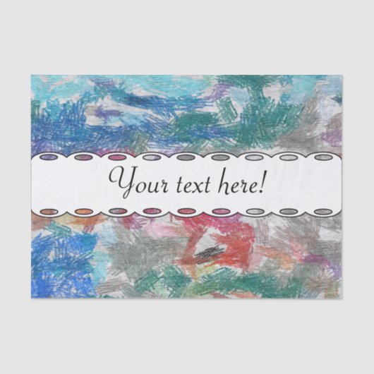 Crayons textuur tissuepapier (Voorkant)