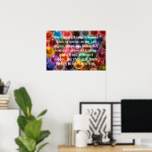 Crayons Words to Live by Poster (Thuiskantoor)