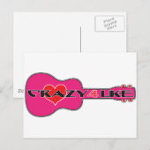 Crazy 4 Uke Briefkaart (Voorkant / Achterkant)