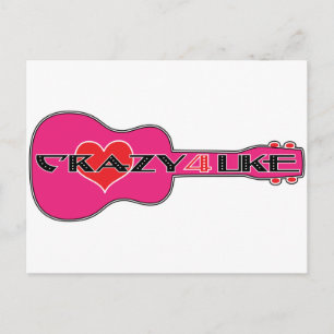 Crazy 4 Uke Briefkaart