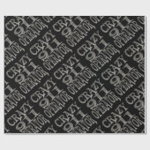 Crazy 911 Operator in Zilver Cadeaupapier (Vlak)