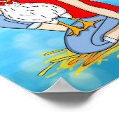 Crazy a Cool Chicken | Kipkunst Poster (Hoek)