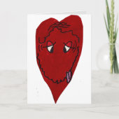CRAZY À PROPOS DE VOUS Carte de Saint Valentin (Devant)