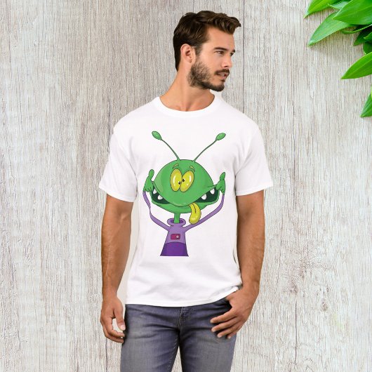 Crazy Alien Mannen T-Shirt