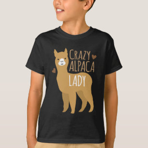 Crazy alpaca lady t-shirt